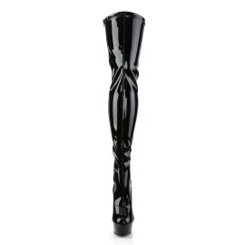 Pleaser DELIGHT-3063 Black Stretch Patent/Black EU-35 / US-5