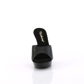 Fabulicious COCKTAIL-501L Platform Mules Leather Black...