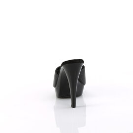Fabulicious COCKTAIL-501L Platform Mules Leather Black EU-39 / US-9
