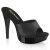 Fabulicious COCKTAIL-501L Platform Mules Leather Black EU-39 / US-9