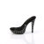 Fabulicious COCKTAIL-501SDT Platform Mules Clear Black EU-38 / US-8