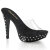 Fabulicious COCKTAIL-501SDT Platform Mules Clear Black EU-39 / US-9