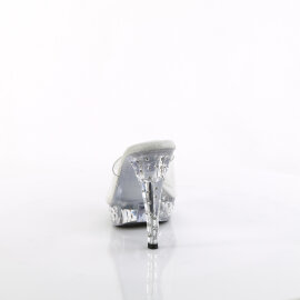 Fabulicious COCKTAIL-501SDT Platform Mules Clear EU-37 / US-7