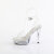 Fabulicious COCKTAIL-506 Platform Sandalettes Clear EU-38 / US-8