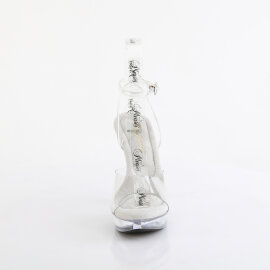 Fabulicious COCKTAIL-506 Platform Sandalettes Clear EU-39 / US-9
