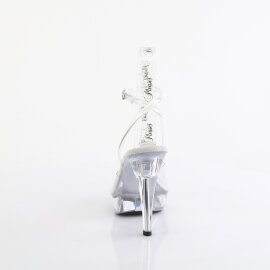 Fabulicious COCKTAIL-506 Platform Sandalettes Clear EU-40 / US-10
