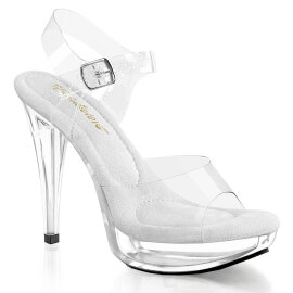 Fabulicious COCKTAIL-508 Platform Sandalettes Clear EU-43...
