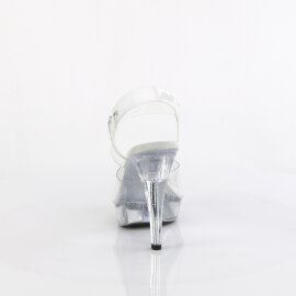 Fabulicious COCKTAIL-508MG Platform Sandalettes Clear EU-42 / US-12