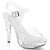 Fabulicious COCKTAIL-508SDT Platform Sandalettes Clear EU-36 / US-6