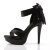 Fabulicious COCKTAIL-568 Platform Sandalettes Black EU-38 / US-8
