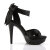 Fabulicious COCKTAIL-568 Platform Sandalettes Black EU-41 / US-11