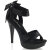 Fabulicious COCKTAIL-568 Platform Sandalettes Black EU-42 / US-12