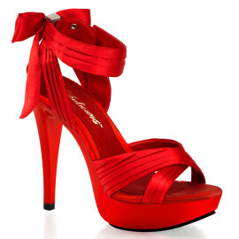 Fabulicious COCKTAIL-568 Platform Sandalettes Red EU-39 / US-9