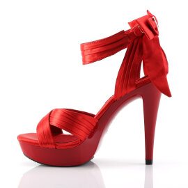 Fabulicious COCKTAIL-568 Platform Sandalettes Red EU-40 / US-10
