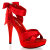Fabulicious COCKTAIL-568 Platform Sandalettes Red EU-40 / US-10