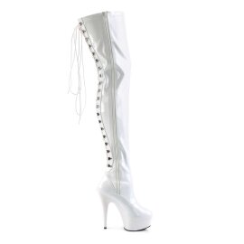 Pleaser DELIGHT-3063 White Stretch Patent/White EU-41 / US-11
