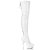 Pleaser DELIGHT-3063 White Stretch Patent/White EU-42 / US-12