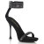Fabulicious CUPID-440 Sandalettes Faux Leather Rhinestones Black EU-35 / US-5