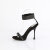 Fabulicious CUPID-440 Sandalettes Faux Leather Rhinestones Black EU-38 / US-8