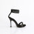 Fabulicious CUPID-440 Sandalettes Faux Leather Rhinestones Black EU-38 / US-8