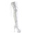 Pleaser DELIGHT-3063 White Stretch Patent/White EU-38 / US-8