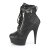 Pleaser DELIGHT-600-05 Black Faux Leather/Black Matte EU-35 / US-5