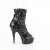 Pleaser DELIGHT-1008SQ Platform Ankle Boots Sequins Black EU-35 / US-5