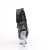 Pleaser DELIGHT-1017RSF Platform Ankle Boots Clear Rhinestones Black EU-37 / US-7