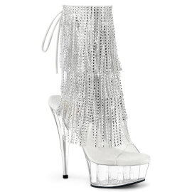 Pleaser DELIGHT-1017RSF Platform Ankle Boots Clear...