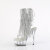 Pleaser DELIGHT-1017RSF Platform Ankle Boots Clear Rhinestones Silver EU-35 / US-5