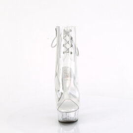 Pleaser DELIGHT-1018C Platform Ankle Boots Clear EU-38 /...