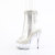 Pleaser DELIGHT-1018C-2RS Platform Ankle Boots Clear Rhinestones Transparent EU-36 / US-6