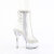 Pleaser DELIGHT-1018C-2RS Platform Ankle Boots Clear Rhinestones Transparent EU-36 / US-6