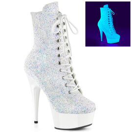 Pleaser DELIGHT-1020LG Platform Ankle Boots Glitter Neon...