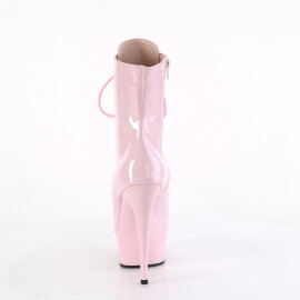 Pleaser DELIGHT-1021 Platform Ankle Boots Patent Pink EU-35 / US-5