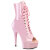 Pleaser DELIGHT-1021 Platform Ankle Boots Patent Pink EU-35 / US-5