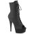 Pleaser DELIGHT-1021 Platform Ankle Boots Faux Leather Black EU-35 / US-5