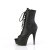 Pleaser DELIGHT-1021 Platform Ankle Boots Faux Leather Black EU-35 / US-5