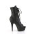 Pleaser DELIGHT-1021 Platform Ankle Boots Faux Leather Black EU-35 / US-5