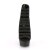 Pleaser DELIGHT-600-13 Black Elastic Band-Black Faux Leather/Black Ma EU-36 / US-6