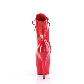 Pleaser DELIGHT-1021 Platform Ankle Boots Patent Red EU-35 / US-5