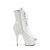 Pleaser DELIGHT-1021 Platform Ankle Boots Patent White EU-36 / US-6