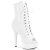 Pleaser DELIGHT-1021 Platform Ankle Boots Patent White EU-37 / US-7