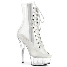 Pleaser DELIGHT-1021C Platform Ankle Boots Clear EU-35 /...