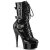Pleaser DELIGHT-1043 Platform Ankle Boots Patent Black EU-35 / US-5
