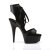 Pleaser DELIGHT-600-14 Black Faux Leather/ Black EU-41 / US-11