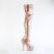Pleaser DELIGHT-3000HWR Platform Overknee Boots Hologram Faux Leather Gold EU-40 / US-10