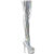 Pleaser DELIGHT-3000HWR Platform Overknee Boots Hologram Faux Leather Silver EU-35 / US-5