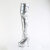 Pleaser DELIGHT-3000HWR Platform Overknee Boots Hologram Faux Leather Silver EU-35 / US-5