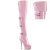 Pleaser DELIGHT-3018 Platform Overknee Boots Patent Pink EU-36 / US-6